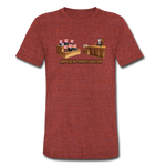 Men's Tri-Blend T-Shirt - Impeach Turkey Bacon - heather cranberry