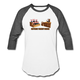 Baseball T-Shirt - Impeach Turkey Bacon - white/charcoal