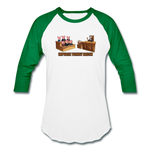 Baseball T-Shirt - Impeach Turkey Bacon - white/kelly green