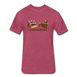 Fitted Men's T-Shirt - Impeach Turkey Bacon - heather burgundy