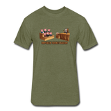 Fitted Men's T-Shirt - Impeach Turkey Bacon - heather military green