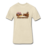 Fitted Men's T-Shirt - Impeach Turkey Bacon - heather cream