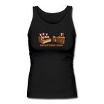 Women's Fitted Tank - Impeach Turkey Bacon - black