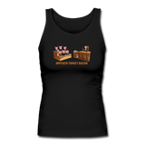 Women's Fitted Tank - Impeach Turkey Bacon - black