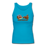 Women's Fitted Tank - Impeach Turkey Bacon - turquoise