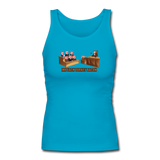 Women's Fitted Tank - Impeach Turkey Bacon - turquoise