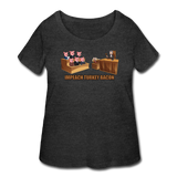 Women’s Curvy T-Shirt - Impeach Turkey Bacon - deep heather