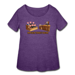 Women’s Curvy T-Shirt - Impeach Turkey Bacon - heather purple