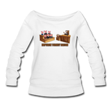 Women's Wideneck Sweatshirt - Impeach Turkey Bacon - white