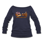 Women's Wideneck Sweatshirt - Impeach Turkey Bacon - melange navy