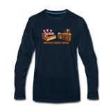 Men's Long Sleeve T-Shirt - Impeach Turkey Bacon - deep navy