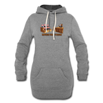 Women's Hoodie Dress - Impeach Turkey Bacon - heather gray