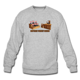 Crewneck Sweatshirt - Impeach Turkey Bacon - heather gray