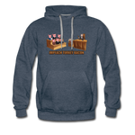 Men’s Premium Hoodie - Impeach Turkey Bacon - heather denim