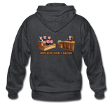 Heavy Blend Zip Hoodie - Impeach Turkey Bacon - deep heather