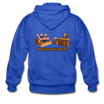 Heavy Blend Zip Hoodie - Impeach Turkey Bacon - royal blue