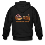 Heavy Blend Zip Hoodie - Impeach Turkey Bacon - black