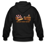 Heavy Blend Zip Hoodie - Impeach Turkey Bacon - black