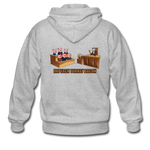 Heavy Blend Zip Hoodie - Impeach Turkey Bacon - heather gray