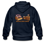 Heavy Blend Zip Hoodie - Impeach Turkey Bacon - navy