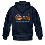 Heavy Blend Zip Hoodie - Impeach Turkey Bacon - navy