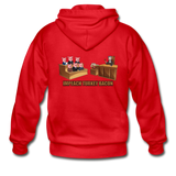 Heavy Blend Zip Hoodie - Impeach Turkey Bacon - red