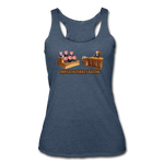 Women’s Racerback Tank - Impeach Turkey Bacon - heather navy