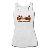 Women’s Racerback Tank - Impeach Turkey Bacon - heather white