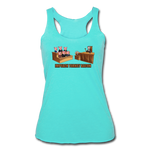 Women’s Racerback Tank - Impeach Turkey Bacon - turquoise